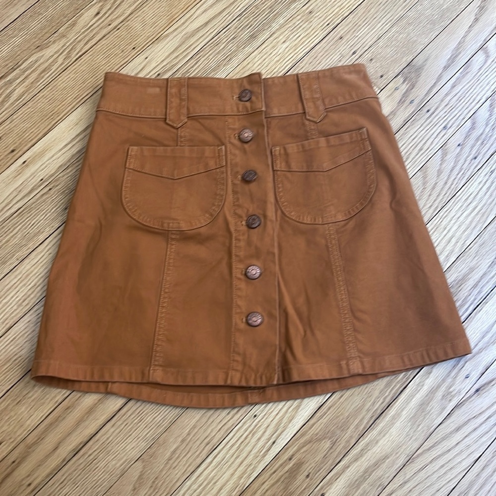 MADEWELL button up mini skirt size 00